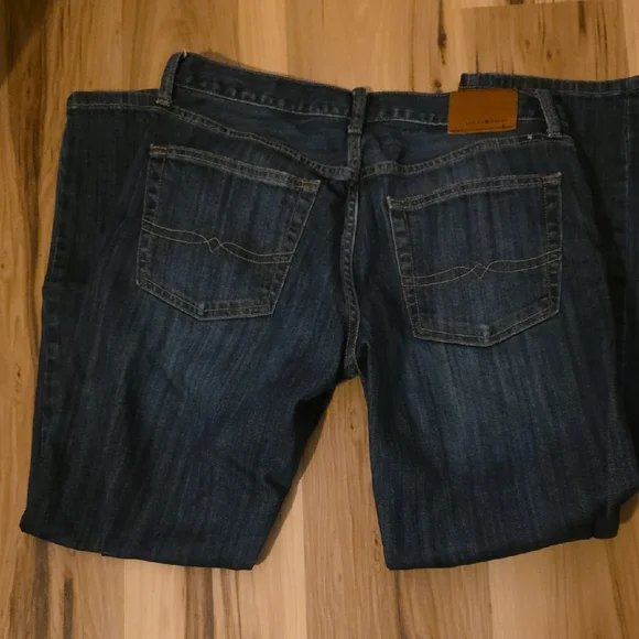 Lucky Brand Men's Dark Blue Straight Jeans - Picture 4 of 6